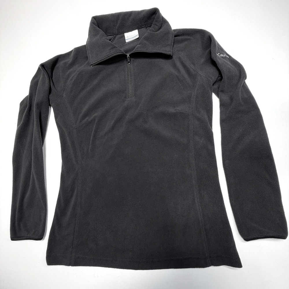 Columbia Women's Half-Zip Microfleece Pullover – Black – Size M**‎